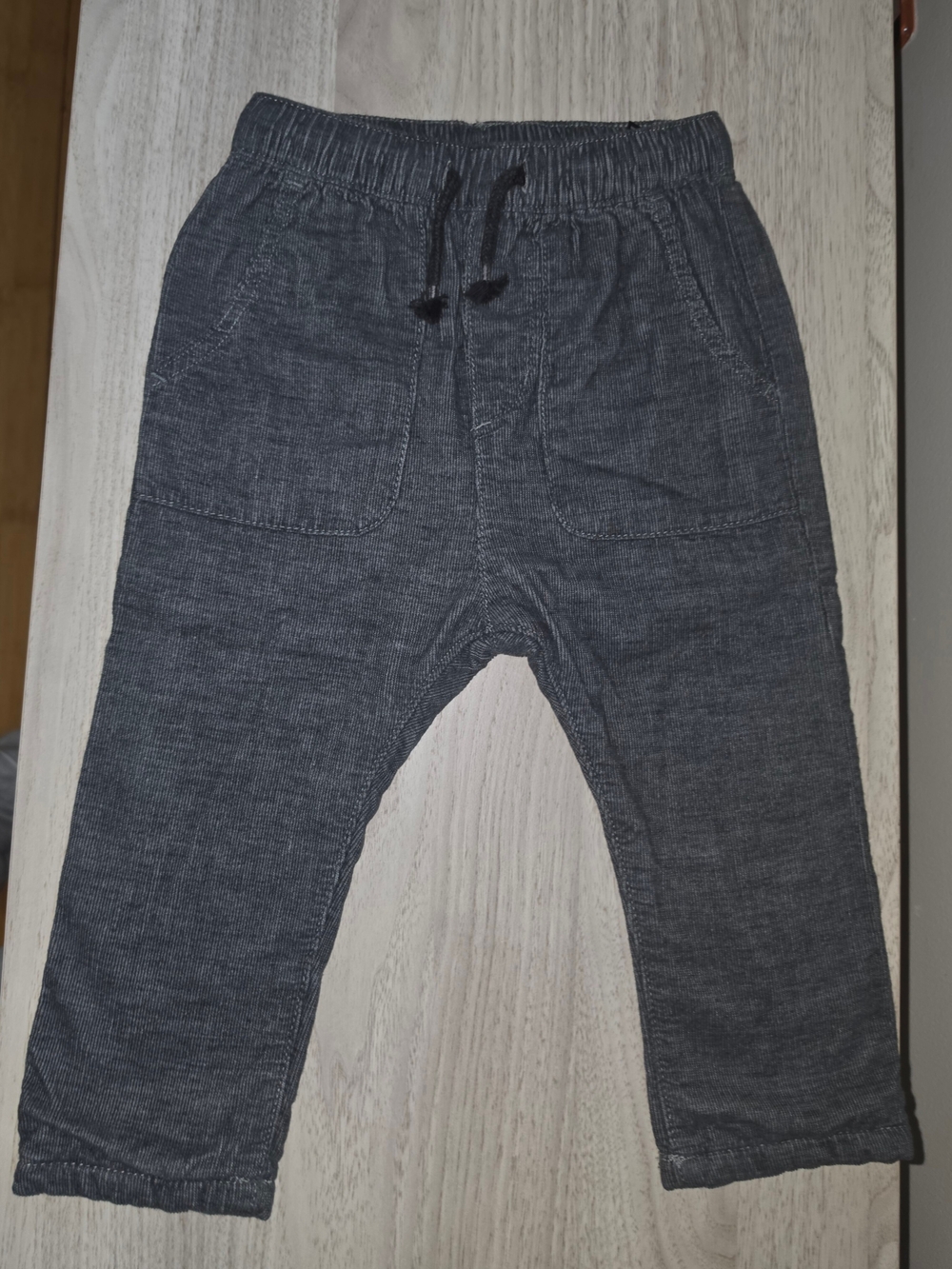 H&M Baby Drawstring Elastic Waist Pants - Charcoal